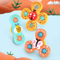 Miniatyrbillede 2 af 6: 3 stk Baby Sucker Spindeleksag Fidget Spinner Badeleksag