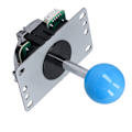 Miniatyrbillede 3 af 7: QM070901 Arcade Spil Joystick Sæt Zero Delay Arcade Spil DIY Sæt Dele med Encoder Board 10 Knapper Joystick til MAMEBlå