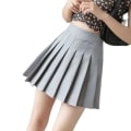 Miniatyrbild 1 av 4: Tenniskjolar Dam Golf Veckad byxkjol Sport Fitness Shorts Hög midja Yoga Löpar Shorts Kjol Gym Kläder Grey Grey M
