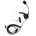 Miniatyrbillede 2 af 7: 3,5 mm Enkelt Sidet Business Headset Justerbart Komfortabelt Mono Call Center Headset med Mikrofon til Telefoner Laptops