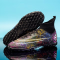 Miniatyrbillede 2 af 5: Herre-fodboldsko Skridsikre fodboldsko Klamper græsfodboldsneakers Yj068 Black 38
