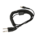 Miniatyrbilde 4 av 7: Mini XLR 5 Pin Plugg til GA Dobbel Plugg Headset Adapterkabel for David Clark Avcomm ASA for Dobbel GA PJ055 PJ068 Jack