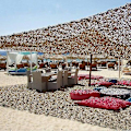 Miniatyrbillede 1 af 5: Camo Net Solskærm Kamouflage Net Persienner Terrasse Mesh Net Til Camping Skydning Jagt Desert 3m by 4m