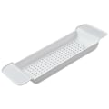 Miniatyrbillede 5 af 5: Badekarshylde, stabil placering, udvidbart plastmaterial, drænende design, badekarshylde, badekarsbord til badeværelse (hvid??)