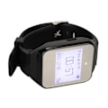 Miniatyrbillede 3 af 7: Ur-personsøger LCD Kalender Display Én Knap Alarm Vibration Trådløst Kaldesystem til Catering Fabrikker EU Stik Sort