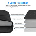 Miniatyrbilde 4 av 7: HAWEEL 14,0 tommer-15,0 tommer Universal Laptop Sleeve Case Håndveske Black
