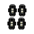 Miniatyrbillede 1 af 5: 4 stk 7 farver Drone Strobe lys USB Led Anti-kollisions Cykel Hale Drone Nightfly Mini Signal Flas