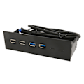 Miniatyrbild 5 av 7: USB Frontpanel 2 USB2.0 2 USB3.0 Höghastighetsöverföring 5.25in Datorexpansionskort 4 Portar