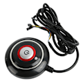Pikkukuva 4 / 6: PC Virtapainike Vahva ABS Kevyt Helppo Asennus Plug and Play PC Virtakytkin Internetkahvilaan Ei Audio Ei USB