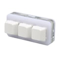 Miniatyrbilde 2 av 7: USB 3-knappers Mini Tastatur RGB LED Bakgrunnsbelysning Støtter Hot Swap OSU HID Makro Programmering Tastatur for Windows for OS X for Linux Hvit