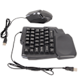Miniatyrbilde 4 av 7: Halv Hånds Gaming Tastatur og Mus Combo Kablet Gaming Mus Konverter for Android for Harmony for IOS 10.0‑13.3