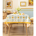 Miniatyrbilde 3 av 5: Yellow Flower Series Duk Vanntett Sofabord Rektangulær