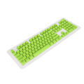 Miniatyrbild 4 av 7: PBT Keycaps 106 Tangenter 2-Färgs Injektionsgjutning OEM Höjd Ljusgenomsläpp Anpassade Tangenter för Mekaniskt Tangentbord Grön