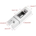 Miniatyrbilde 5 av 5: Skyve dusjhodeholder for Rail-18 x 30mm - Rektangulær, kvadratisk