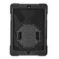 Miniatyrbillede 3 af 6: Tablet Case Silikone Hård PC Præcise Udskæringer Justerbar Rem Roterende Støttefod Case til IOS Tablet 9.7in 2017 2018 Sort