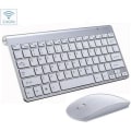 Miniatyrbillede 1 af 4: Mini Trådløst Bluetooth Ultratunt Tastatur og Mus, Tablet Kontorudstyr Android Windows IOS|Sølv