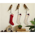 Miniatyrbild 2 av 5: Twist Stickad Julstrumpa Set Pure Color White Ivory