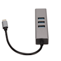 Pikkukuva 5 / 7: USB C Hub USB C - RJ45 -sovitin 5 Gbps Plug and Play USB -telakointiasema Windowsille, OS X:lle ja Linuxille, hopeanharmaa