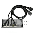 Miniatyrbild 1 av 7: USB3.0 Hub Frontpanel 5Gbps 4 Portar 19pin Optisk Enhet Frontpanel för 5.25 Tum PC Datorchassi