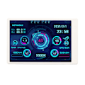 Miniatyrbillede 7 af 7: Computer Temp Monitor 3.5in IPS Fuld Visning USB C Auto Sluk Roterbar PC CPU Data Monitor til Kabinet RAM GPU Hvidt Sæt
