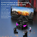 Pikkukuva 8 / 11: Langattomat RGB Gaming TWS Bluetooth Stereo -kuulokkeet USB-C musta black