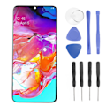 Miniatyrbillede 1 af 6: LCD Display Digitizer Skærm med Ramme til Samsung Galaxy A70 A705 6.7 Tommer Touch Screen Samling Udskiftning med Reparationsværktøj