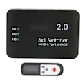 Miniatyrbillede 2 af 6: 4K HD Multimedia Interface 2.0 Switch 3 ind 1 ud Stabil 4K 60Hz HD Multimedia Interface Vælger Hub