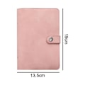 Miniatyrbillede 5 af 5: Notebook Binder Budget Planner Binder Cover med 12 styks Binder Lomme Personlig Cash Budget Konvolutter System 6 Hul Binder Folder Bean Paste Pink
