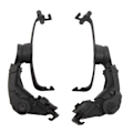 Miniatyrbillede 6 af 7: ARC Skinne Adapter Tilbehør Multi Vinkel Rotation Hjelm Skinne Adapter Hovedtelefon Mount Sort