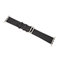Miniatyrbillede 4 af 7: Smart Watch Band Urrem Læder Smart Watch Tilbehør til IOS Watch Series SE 8 7 6 5 4 3 2 1 42mm 44mm 45mm Sort