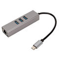 Pikkukuva 2 / 7: USB C Hub USB C - RJ45 -sovitin 5 Gbps Plug and Play USB -telakointiasema Windowsille, OS X:lle ja Linuxille, hopeanharmaa