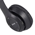 Pikkukuva 7 / 7: Bluetooth-kuulokkeet Langattomat Stereo Plug in Card Taitettavat Over Ear -kuulokkeet pelaamiseen, musta