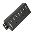 Miniatyrbild 7 av 7: 7 Port USB HUB Industriell USB2.0 HUB Multipel Skydd USB2.0 Multi Interface Hub 100‑240V EU-kontakt
