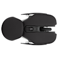 Miniatyrbillede 4 af 7: Ergonomisk trådløs mus med indbygget batteri, justerbar DPI, elektropletteringsproces og integreret design, gaming mus, sort