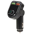 Miniatyrbillede 2 af 7: P6 Bluetooth 5.3 Transmitter Trådløs Radio Bluetooth Biladapter MP3 Musikafspiller med Farvede Ambient Lys
