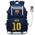 Miniatyrbillede 1 af 3: Messi Barcelona printet rygsæk rejsetaske Student skoletaske Vandtæt computertaske9