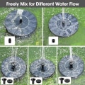 Miniatyrbilde 5 av 5: Solfontene, 1,4W solcelledrevet pumpe med 4 effekter, maks 70 cm