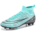 Miniatyrbillede 1 af 5: Herre fodboldsko Skridsikre fodboldsko Klamper græsfodboldsneakers 3A1126A Blue 38