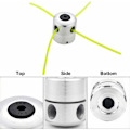 Miniatyrbilde 2 av 5: Universelt Trimmerhode i Aluminium med Dobbel Tråd, Spolehode med Nylontråd for Trimmer, 1 Trådhode + 4 Tråder