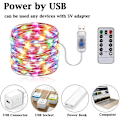 Miniatyrbild 3 av 5: 10m 100 Led Remote Control Waterproof String Lights - Multicolor