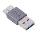 Miniatyrbild 2 av 7: Micro B till A Hane Adapter 10GB Maximal Överföringshastighet Micro B Adapter för Dataöverföring Laddning Universell Kompatibilitet