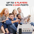 Miniatyrbilde 4 av 5: Super Console X Nes Retro Spillstøtte Flere emulatorer som Psp/ps1/n64/dc med to kablede kontrollere Send 90 000+ spill NES--706-2