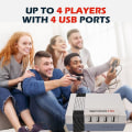 Miniatyrbillede 4 af 5: Super Console X Nes Retro Spil Support Flere emulatorer som Psp/ps1/n64/dc med to kablede controllere Send 90 000+ spil NES--snes-2