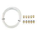 Miniatyrbilde 1 av 7: PTFE-slange med PC4 M6 KJH04 M6 pneumatiske koblinger for 1,75 mm filament PLA ABS for Bambu Lab 3D-printer