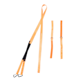 Miniatyrbillede 1 af 5: Ski Sele Orange Nylon D Krog Design Krog og Løkke Let at Bruge Ski Sikkerhedssele til Træning