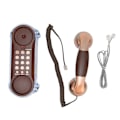 Miniatyrbilde 4 av 7: Retro Fasttelefon Ledningstelefon Hjemmetelefon Veggmontert Flash-telefon for Hjem Skole Kontor Fabrikk Hotell Lilla Bronse