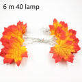 Miniatyrbillede 2 af 5: Fall Maple Leaf Garland Fairy Lights Vandtætte String Lights fo No. 3 color 6 meters 40 lights