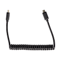 Miniatyrbillede 1 af 7: USB C Kabel USB C til USB C 14K 60hz 3A Hurtig Opladning 10Gbps 1.2m Spiral Fjeder Design USB C Strømkabel Han Lige til Han Lige Stik