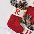 Miniatyrbild 7 av 10: Julstrumpor Alfabet Bokstäver Sock Julgranshängare Letter M