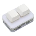 Miniatyrbilde 2 av 7: USB 2-knapps Mini Tastatur med Tilpassbar RGB LED Bakgrunnsbelysning, Makroprogrammering for Windows, OS X og Linux (Hvit)